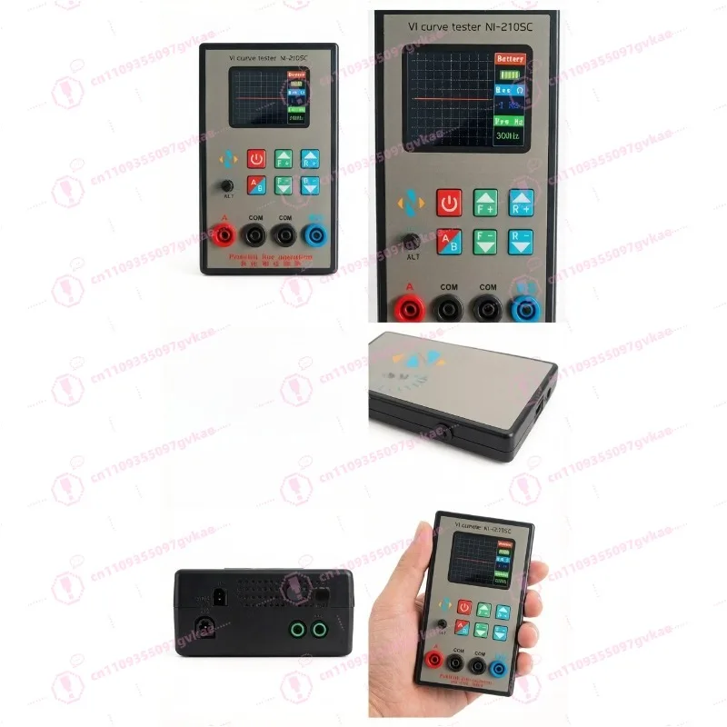 NI-210SC Portable Dual Channel VI Curve Tester 18 Levels Frequencies Adjustable with 2.0-inch TFT Screen