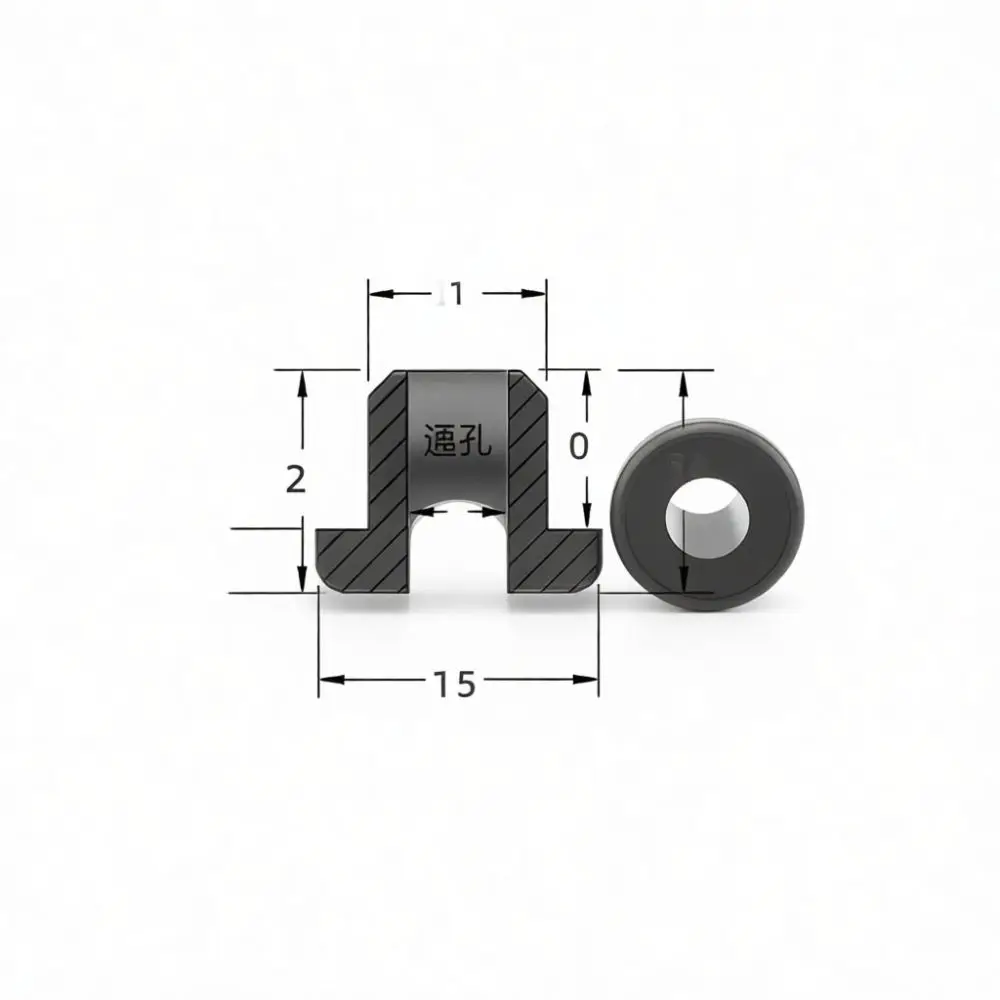 Silicone Hole Plug T Type Cable Protector Grommet Dustproof Seal Gasket Waterproof Bushing Flexible Wire Management Part