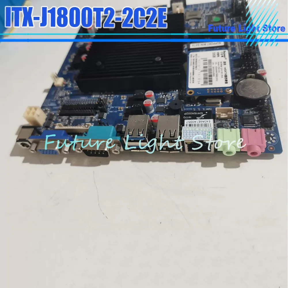 ITX-J1800T2-2C2E All-in-one Cash Register Motherboard Dual EDP Interface