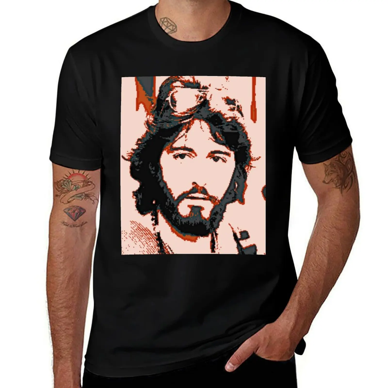 

Футболка Serpico, винтажная летняя рубашка, рубашки с рисунком, мужские винтажные футболки