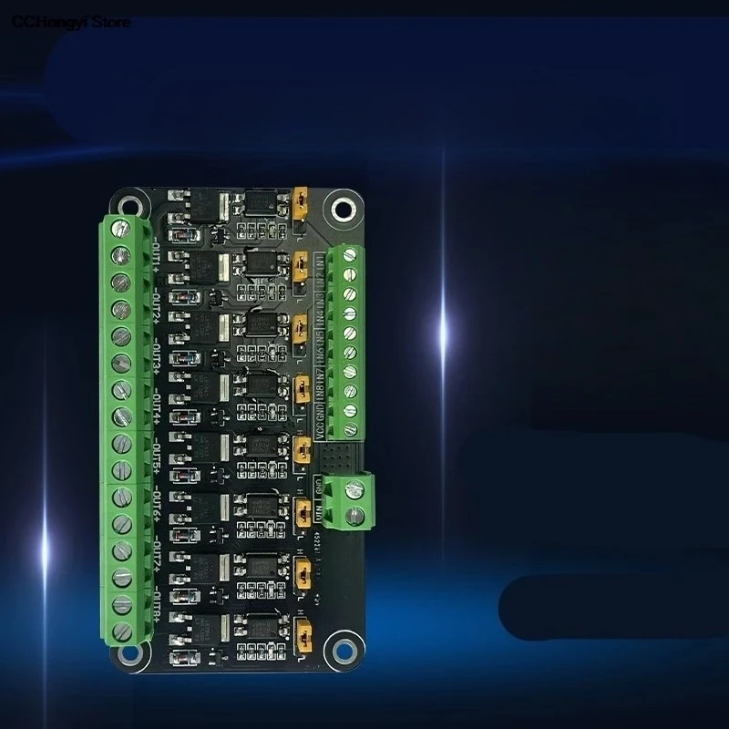 8-Channel Module Microcontroller PLC Amplification Field-effect Drive Tube Optocoupler Isolation PWM Control Light Switch  1pcs