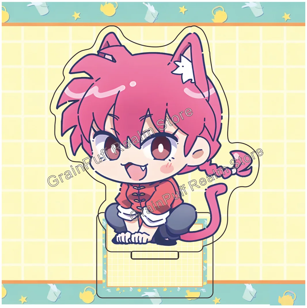 Ranma 1/2 Saotome Ranma Acrylic Keychain Cute Stand Pop Merchandise Anime Collectible