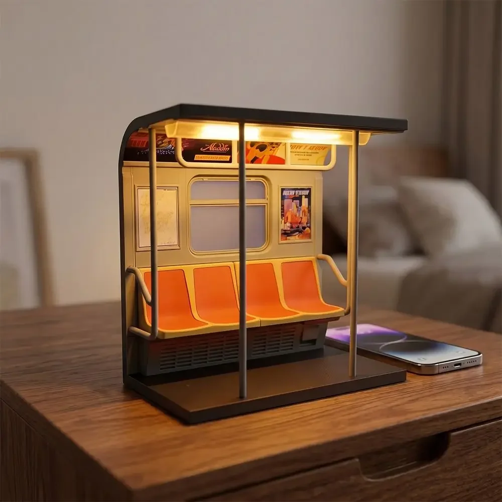 LED Night Light Subway Train Light Creative Design Desk Decor Train Table Lamp Unique Design Personalized Decor