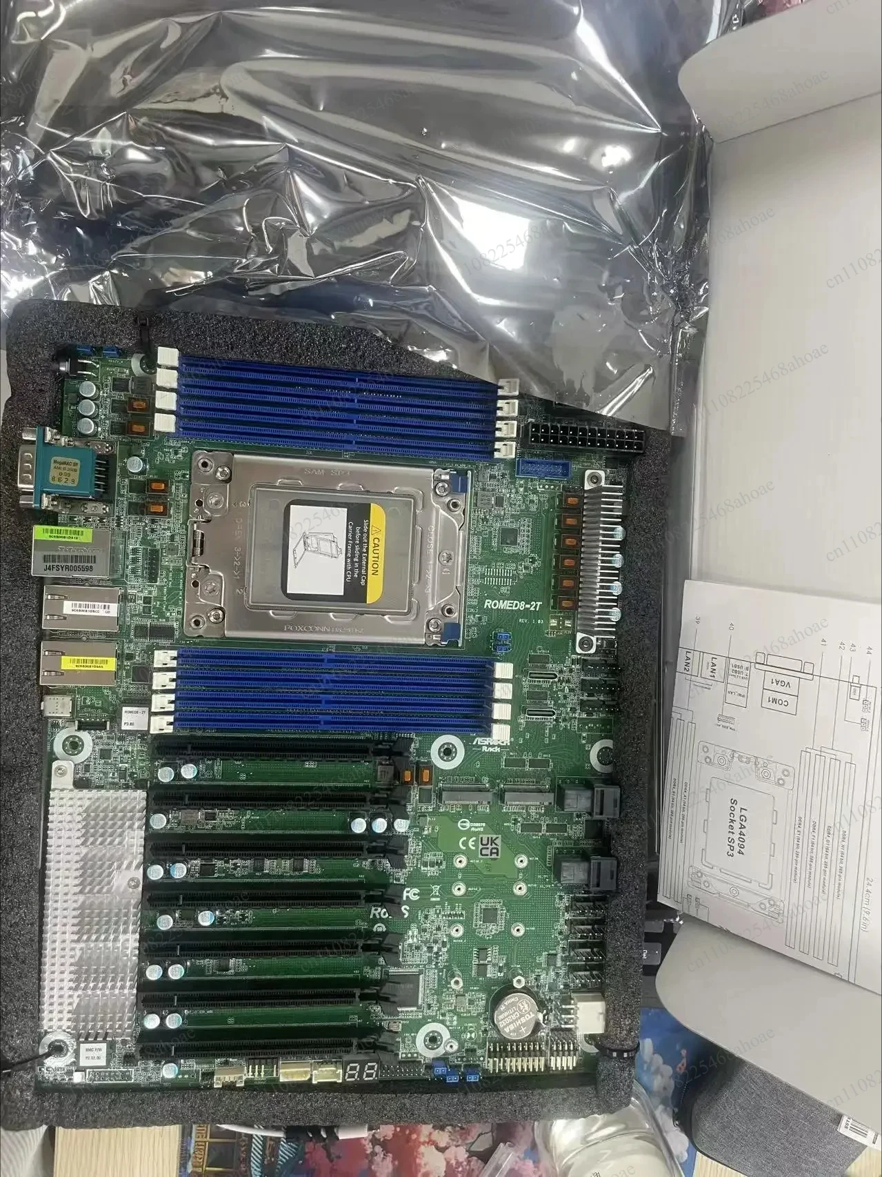 Carte mère de serveur ATX ROMED8-2T, Socket SP3 LGA4094, pour processeur AMD EPYC 7002 7003