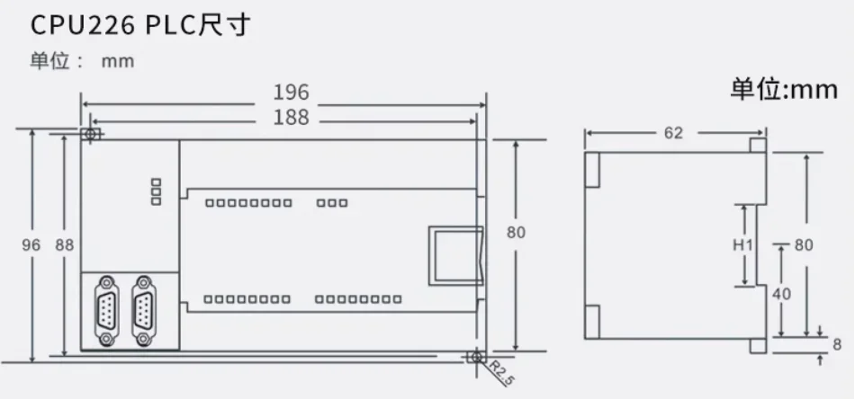 Compatible with Siemens 216-2BD23-0XB0 S7-200 series AC/DC/RLY PLC controller 24 in 16 relay output PID RTC PPI