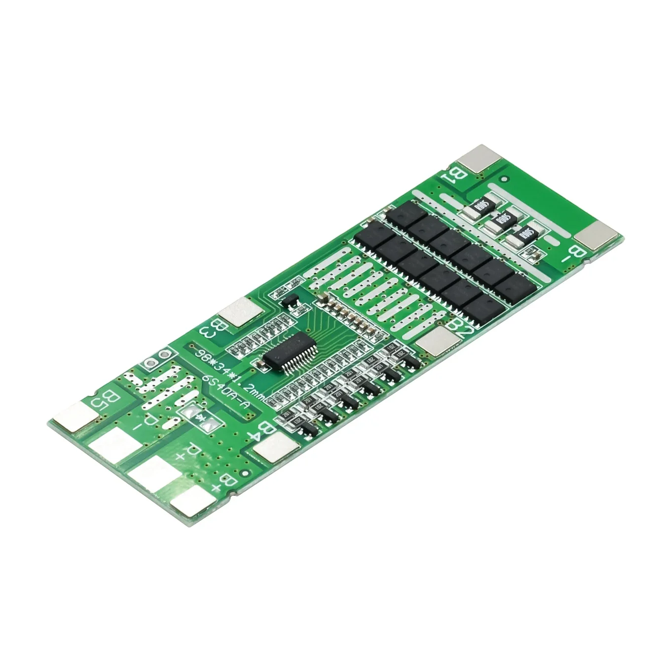 

6S 40A 24V 18650 Li-Ion Lithium Battery Protect Board Solar Lighting Bms Pcb With Balance For Ebike Scooter