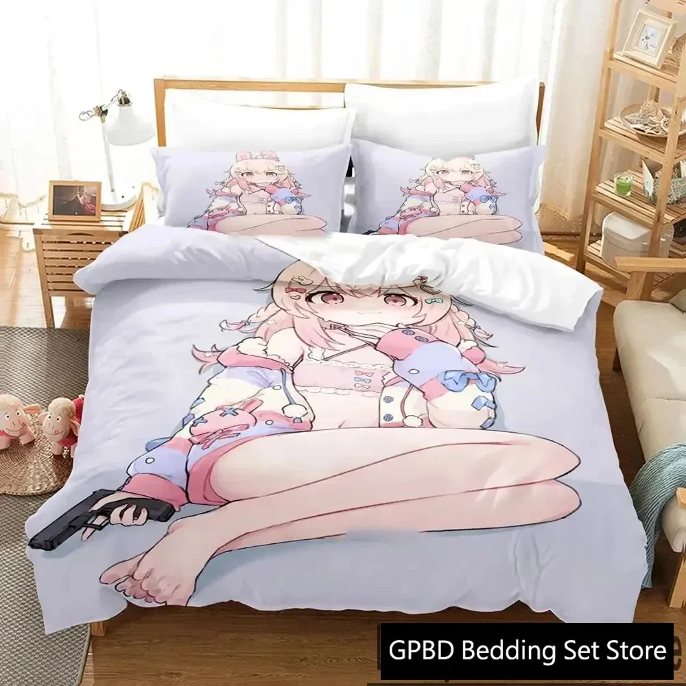 3D Print Pipkin Pippa Anime Bedding Set Boys Girls Twin Queen King Size Duvet Cover Pillowcase Bed boys Adult Home Textileextile