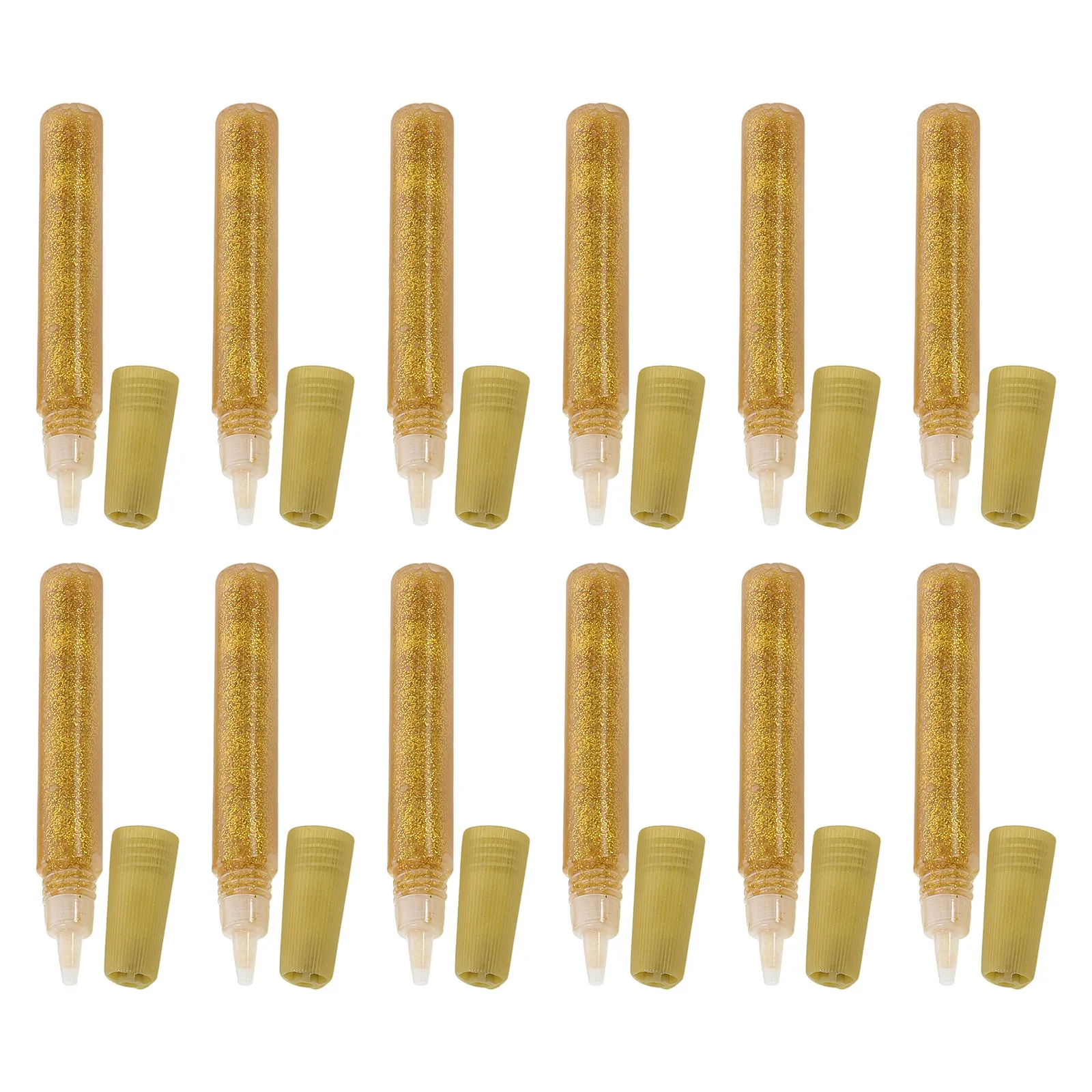 50Pcs Gold Powder Glitter Glue Pens Set for Craft Art Projects Drawing Writing Outlining Glitter Glue Sticks