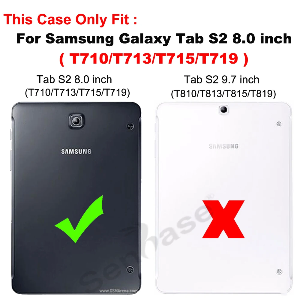 Shockproof Kids Safe PC + Silicon Stand Shoulder Strap Tablet Cover For Samsung Galaxy Tab S2 8.0 inch T710 T713 T715 T719 Case