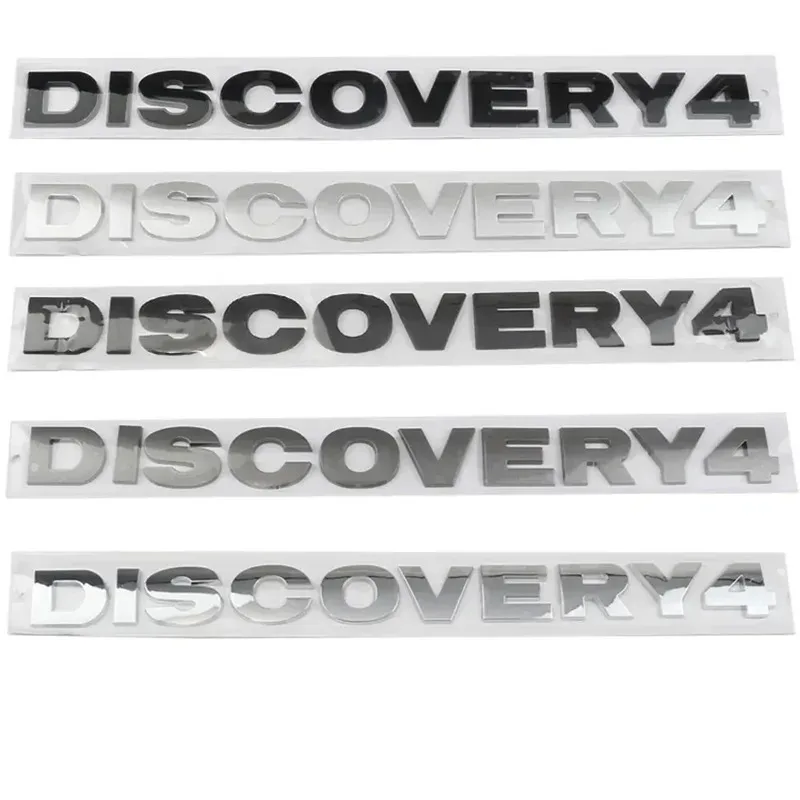

3D-эмблема из черного хромированного ABS-пластика с надписью DISCOVERY 4 для заднего багажника автомобиля, аксессуар для Land Rover Range Rover Discovery 4.