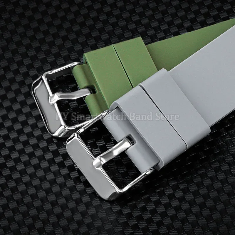 Pulseira de relógio de silicone 18mm 20mm 22mm 24mm para homens mulheres pulseira de borracha à prova d'água universal pulseira de liberação rápida fivela de pino