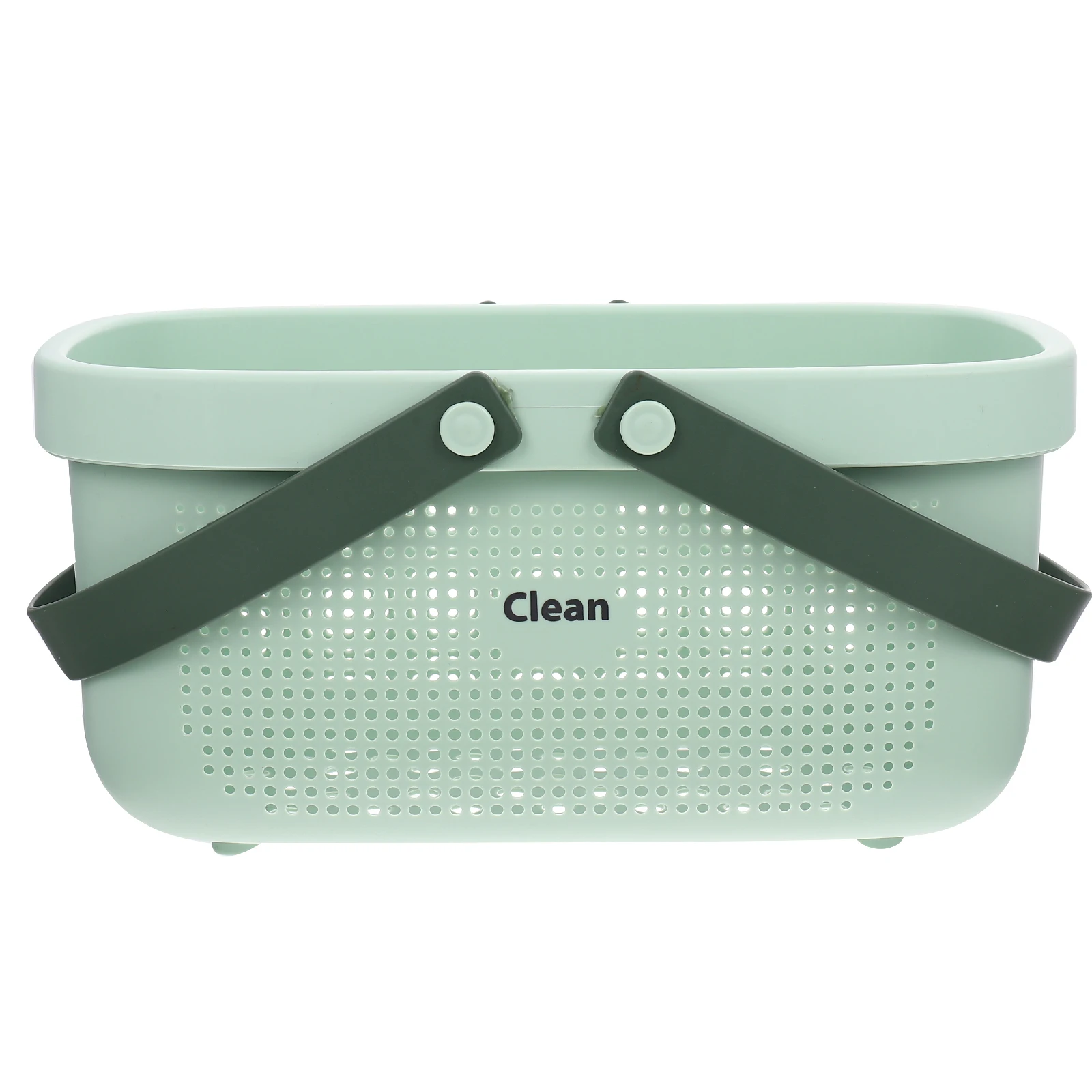 

Large Capacity Toiletries Basket Portable Shower Storage Organizer with Handle Hollow Design Drain Holes for Bathroom Cosmetics