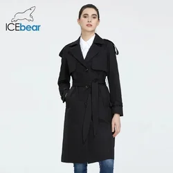 ICEbear 2023 Women's autumn windbreaker high-quality women's hooded  fashion women clothing brand apparel GWF20029D