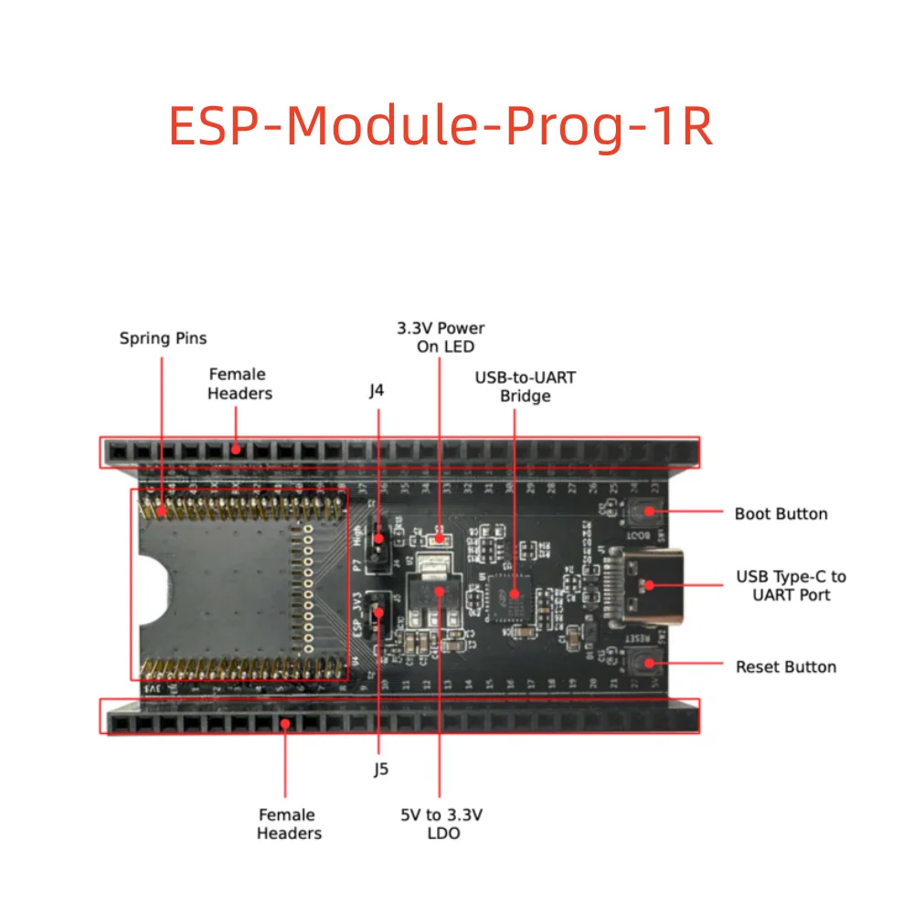 Baixar Espressif Programa Baixar Board, ESP-Module -1