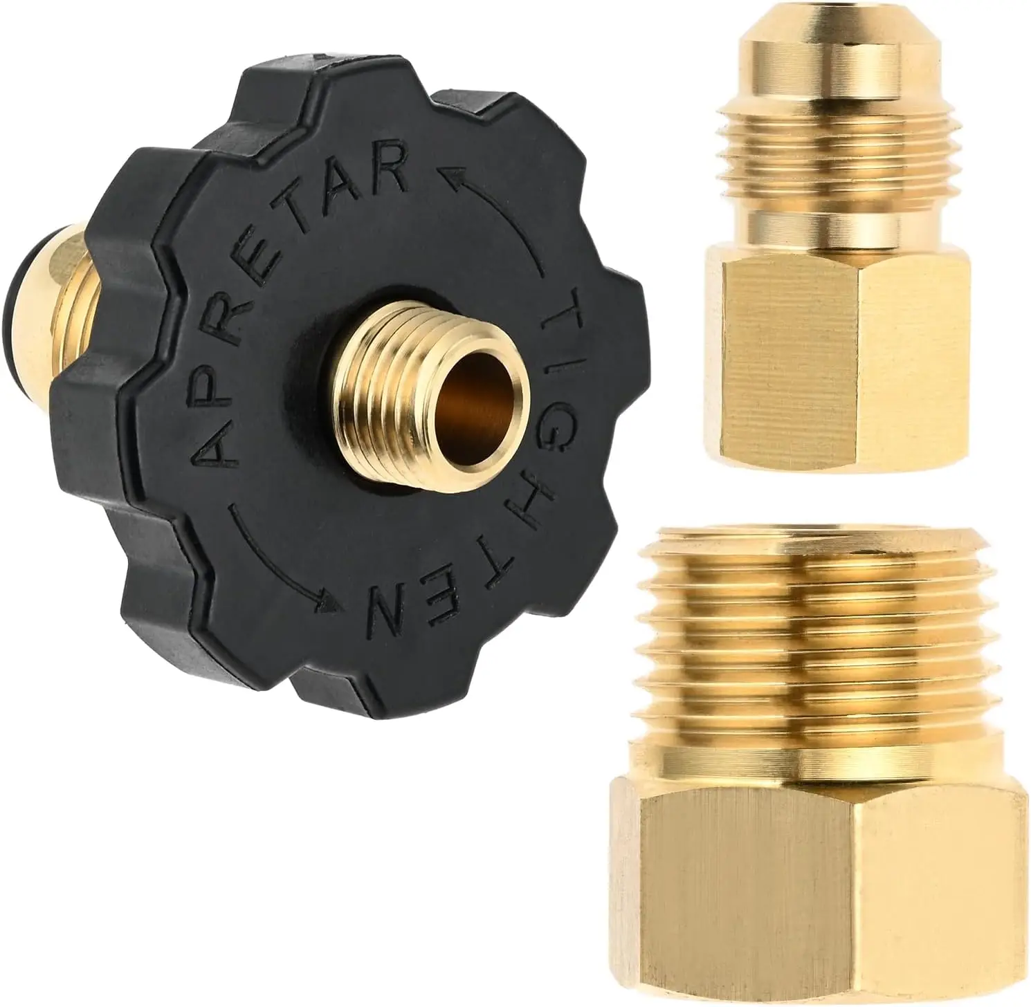 Soft Nose POL Propane Gas Tank Adapter Plug for 50lbs Cylinder Tank with 3/8