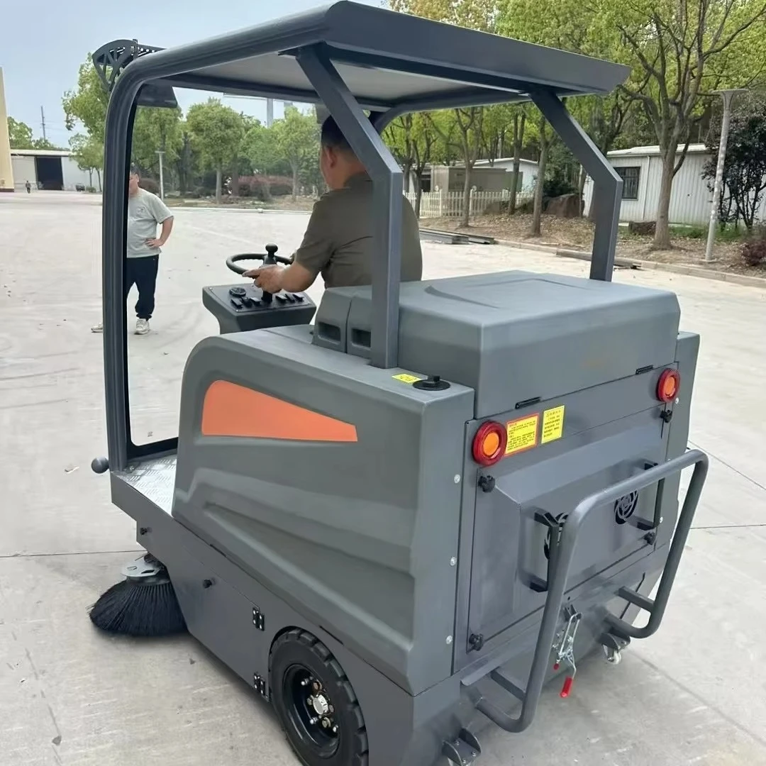 

48V Electric Self-Propelled Ride-On Sweeper Deep Clean Commercial Grade for Large Malls Small Garages-for New Condition Use