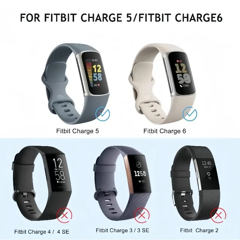 Watch Band for Fitbit Charge 5 6 Strap Replacement Silicone Sport Bracelet for Fitbit Charge 5 Smartwatch Band Accessories - view 6