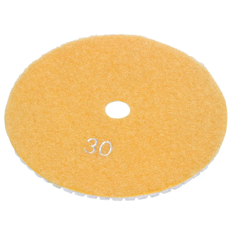 

ABPQ-4Pcs 5 дюймов 125 мм мокрые алмазные полировальные подушечки мраморный гранит 30