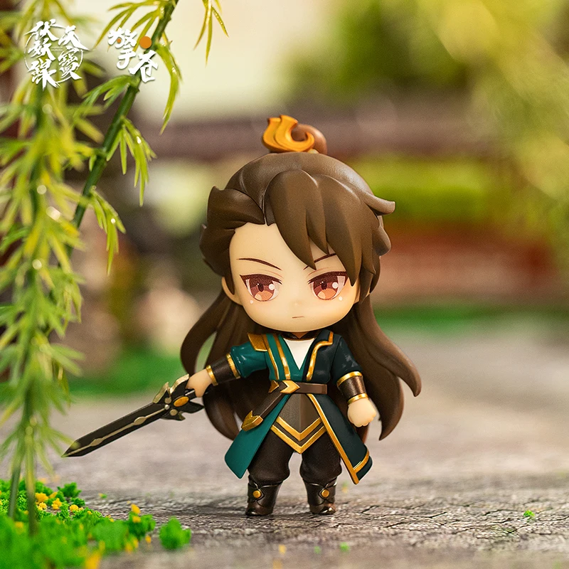 In Stock Genuine Legend of Exorcism Q-Version Figure Dolls 8cm PVC Li Jing Long Kong Hong Jun Figure Cosplay Gifts Figurals Toys