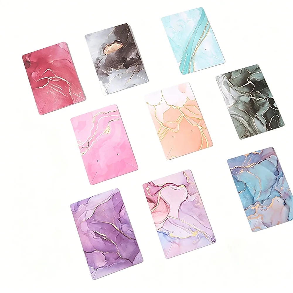 20Pcs 6x9cm Abstract Style  Earrings Packaging Holder Tags Necklace Display Card For DIY Jewelry Sales Display Tags Cardboard