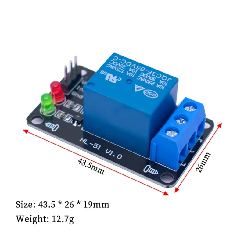 Papan driver kontrol PLC pemicu level rendah modul relay elektromagnetik 1 arah 3V 5V 12V 24V