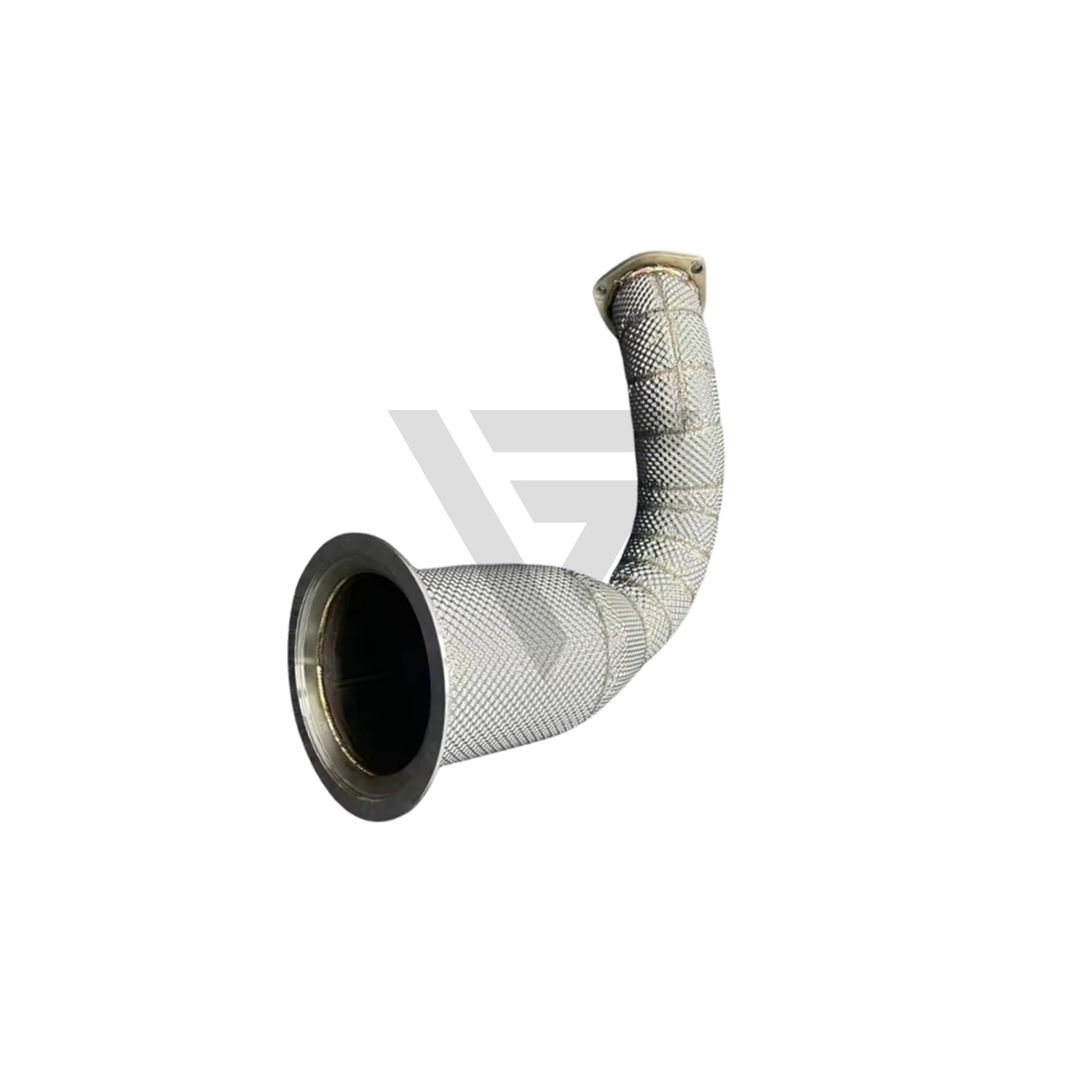 Pipa Bawah ECCF SUS304 Aliran Tinggi Premium Akar Tunggal dengan Pelindung Panas untuk Porsche Cayenne 9Y0 E3 3.0T