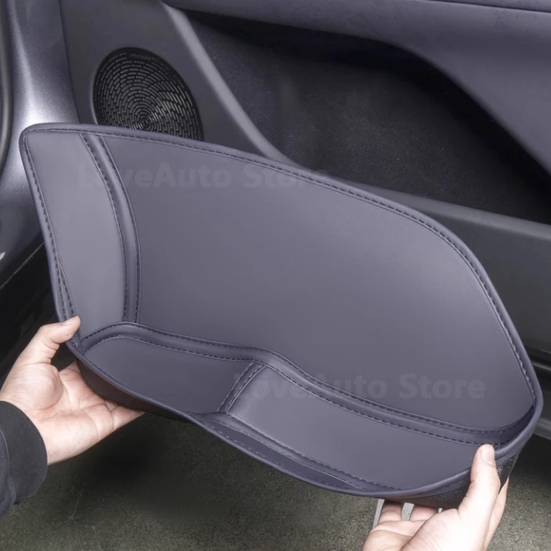 

For Avatr 07 E15 2024 2025 2026 Car Door Inner Slot Pad Armrest Handle PU Leather Front Rear Door Storage Box Cover Accessories