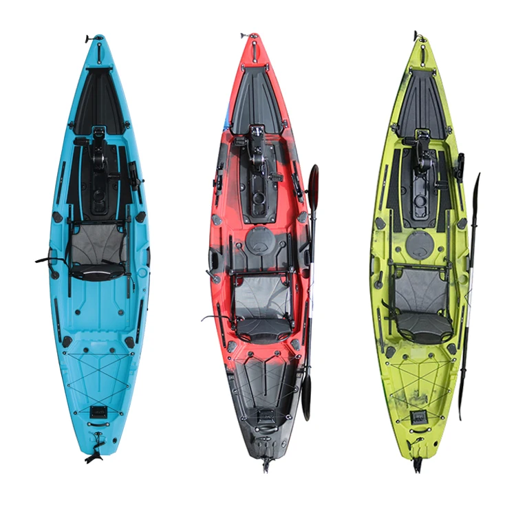 

Sit on Top Hot Selling Boat 3.6m 12ft Fishing Single Kayak With Pedal Driver, Kayak With Pedal Drive System, Kayak With Rudder