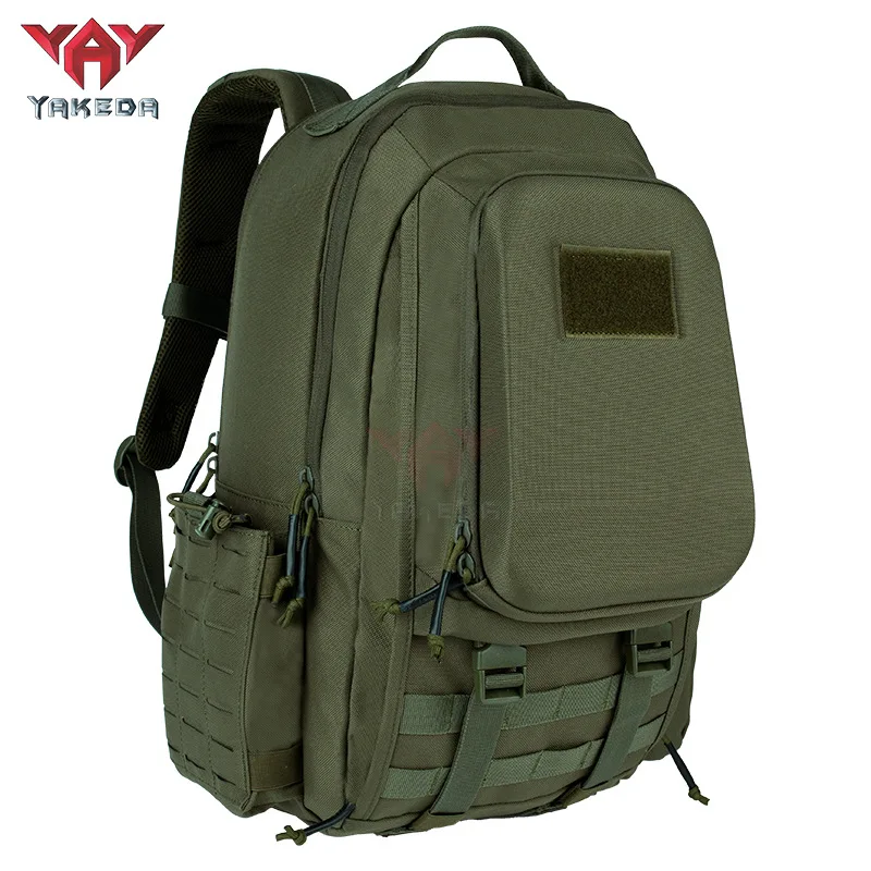 YAKEDA personalizado MOLLE deportes hombres 30L negro 1000D Mochila táctica paquete impermeable al aire libre ligero Mochila táctica