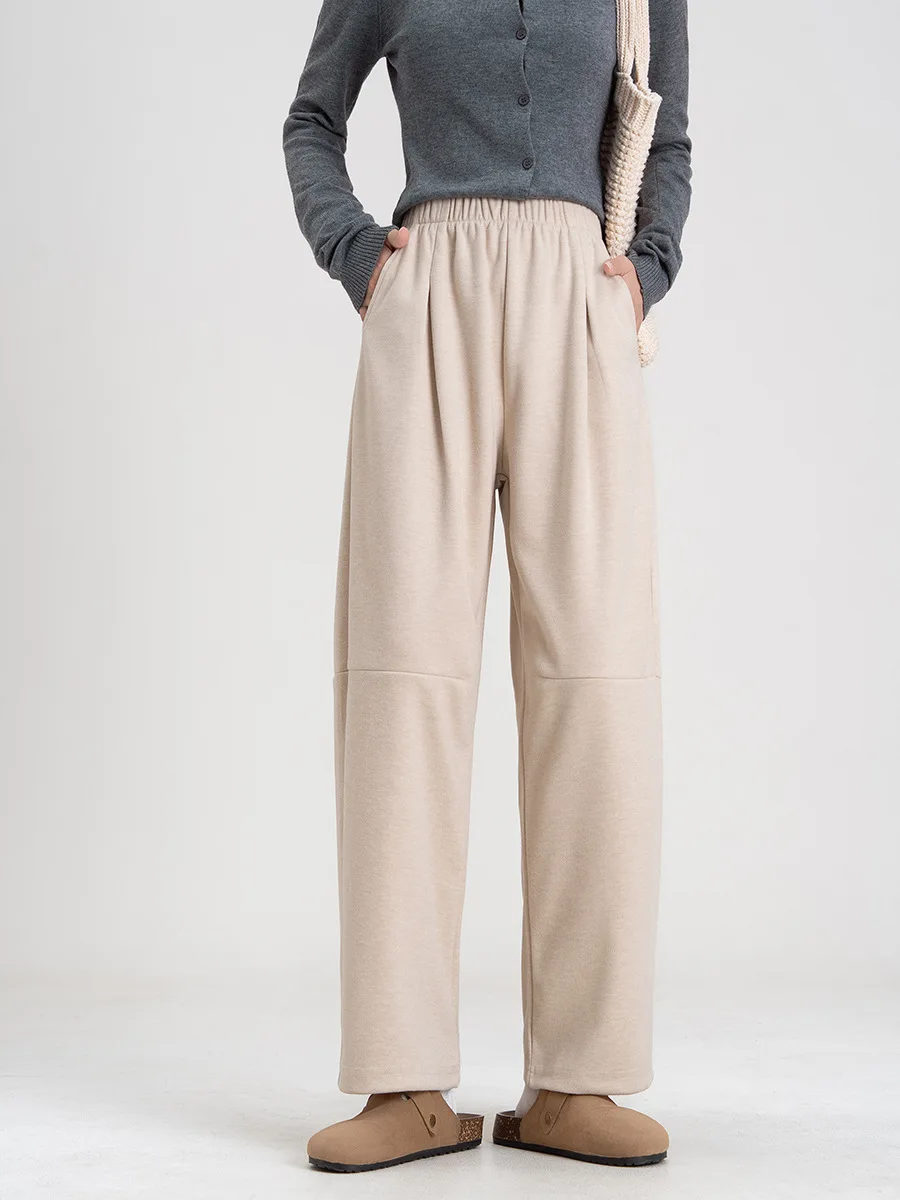 Broek met wijde pijpen Comfortabel Dames Herfst Wijde pijpen Ademend Frans Delicaat Modern Professioneel Dagkleding Softshell Elastisch Woon-werkverkeer