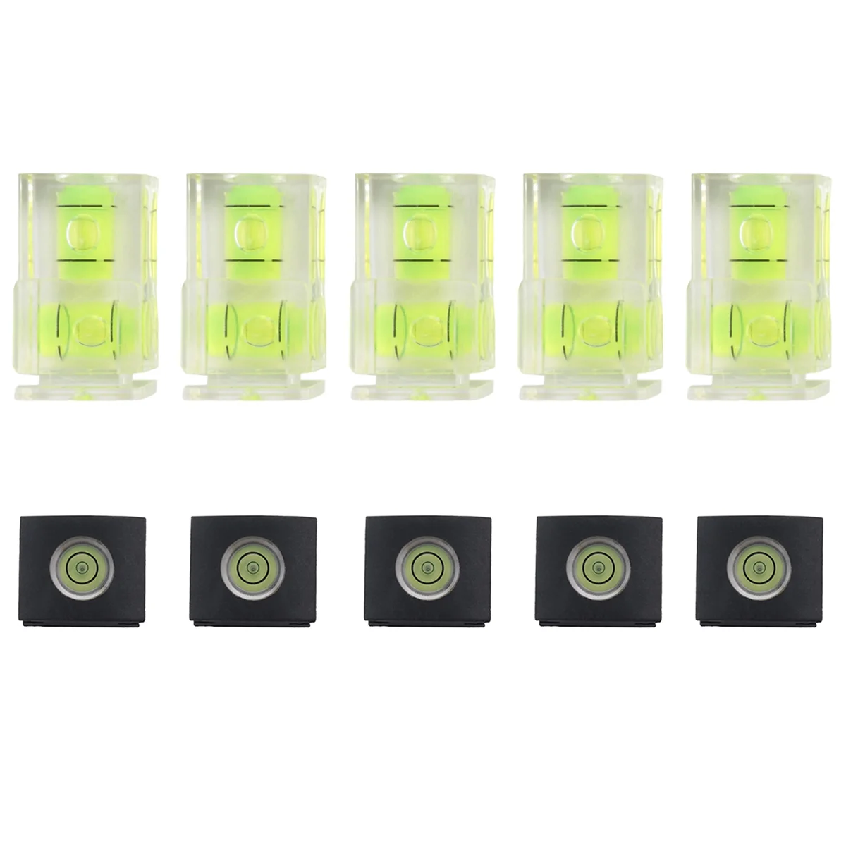 10 Pack Hot Shoe Level,Hot Shoe Bubble Level Camera Hot Shoe Cover 2 Axis Bubble Spirit Level for DSLR Film Camera Canon