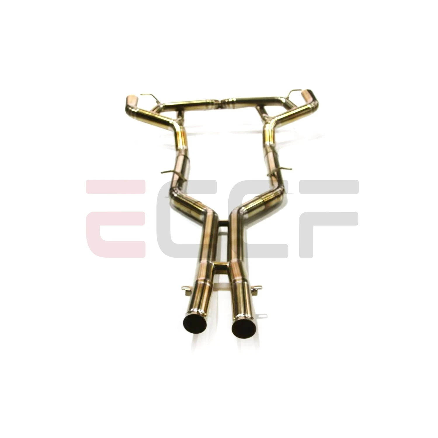 Sporty Aggressive Sound Titanium Catback exhaust For Mercedes AMG GT GTS GTC Tail end X-shaped straight through design