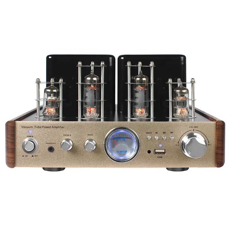 Stereo Audio Hifi Headphone Amp Solid State 30w*2 110V 220v Headphone Subwoofer Tube Amplifier