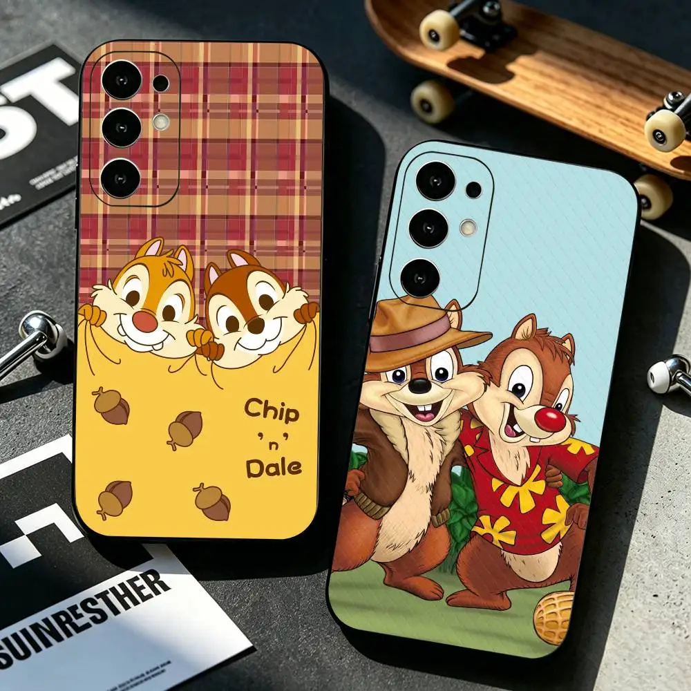 Dale C-Chip Cute Hot Selling Phone Case For Samsung S25,S24,S21,S22,S23,S30,Ultra,S20,Plus,Fe,Lite,Note,10,Black Cover