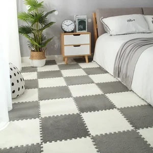 Shaggy -Puzzle für Kinder, magisches Patchwork, Plüschspiel, Babyspiel, Wohnzimmer und Schlafzimmer, weiche Kinder ROG, DIY, 30 x 30 cm 10 Hauptverkaufs -Patchwork -Teppich - №10