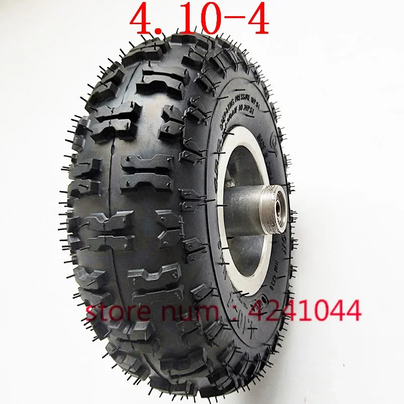 4.10-4 tires wheel  inch ultra-wearable tyre &inner tube & hub rims for electric tricycle scooter 4 wheeled vehicle ATV