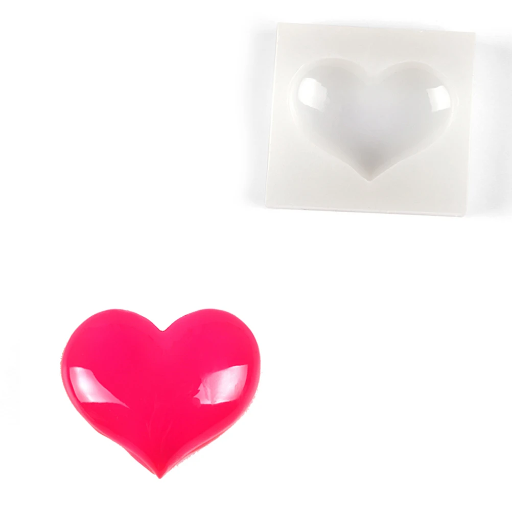 

1pc Heart Baking Mold Non-Stick Heat Resistant Cake Chocolate Fondant Diy Easy Ice Cube Jelly Maker Silicone Cake