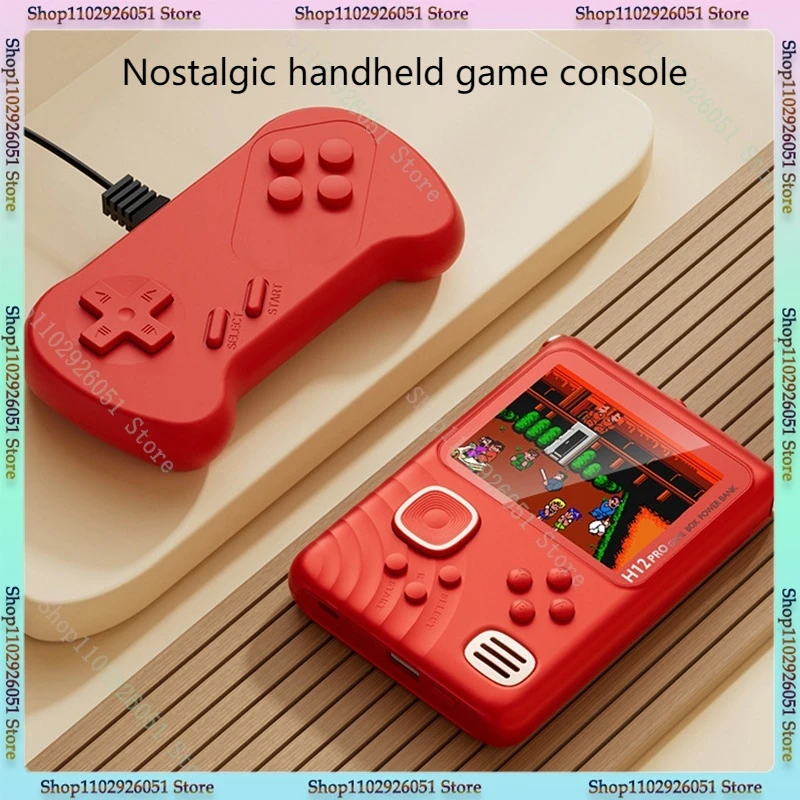 H12 Power Bank Gaming Machine High Appearance 3.5-inch Handheld Nostalgic 1000 Handheld Games 6000 Ma Fc Doubles Ai Grade Chip