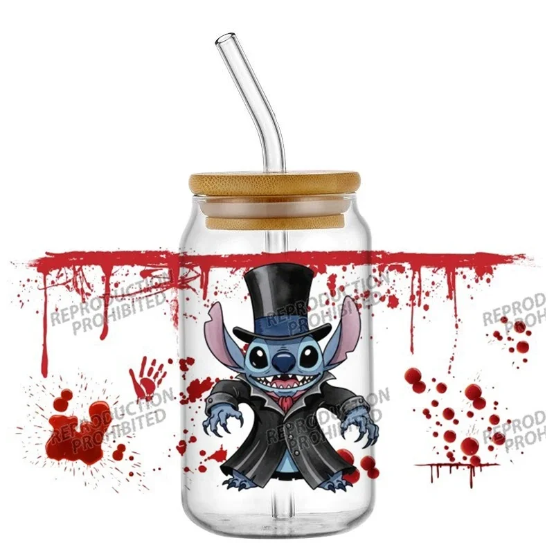 Halloween Killer Series UV DTF Stickers For Cups & Bottles Washable DIY Cup Wrap Decal Home Decoration