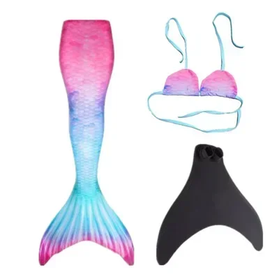 2024 Nieuwe Kinderen Volwassen Zwemmen Zeemeerminstaart Meisje Moeder Cosplay Zeemeermin Kostuum Kinderen Party Gift Fantasie Badpak Met Monofin Fin