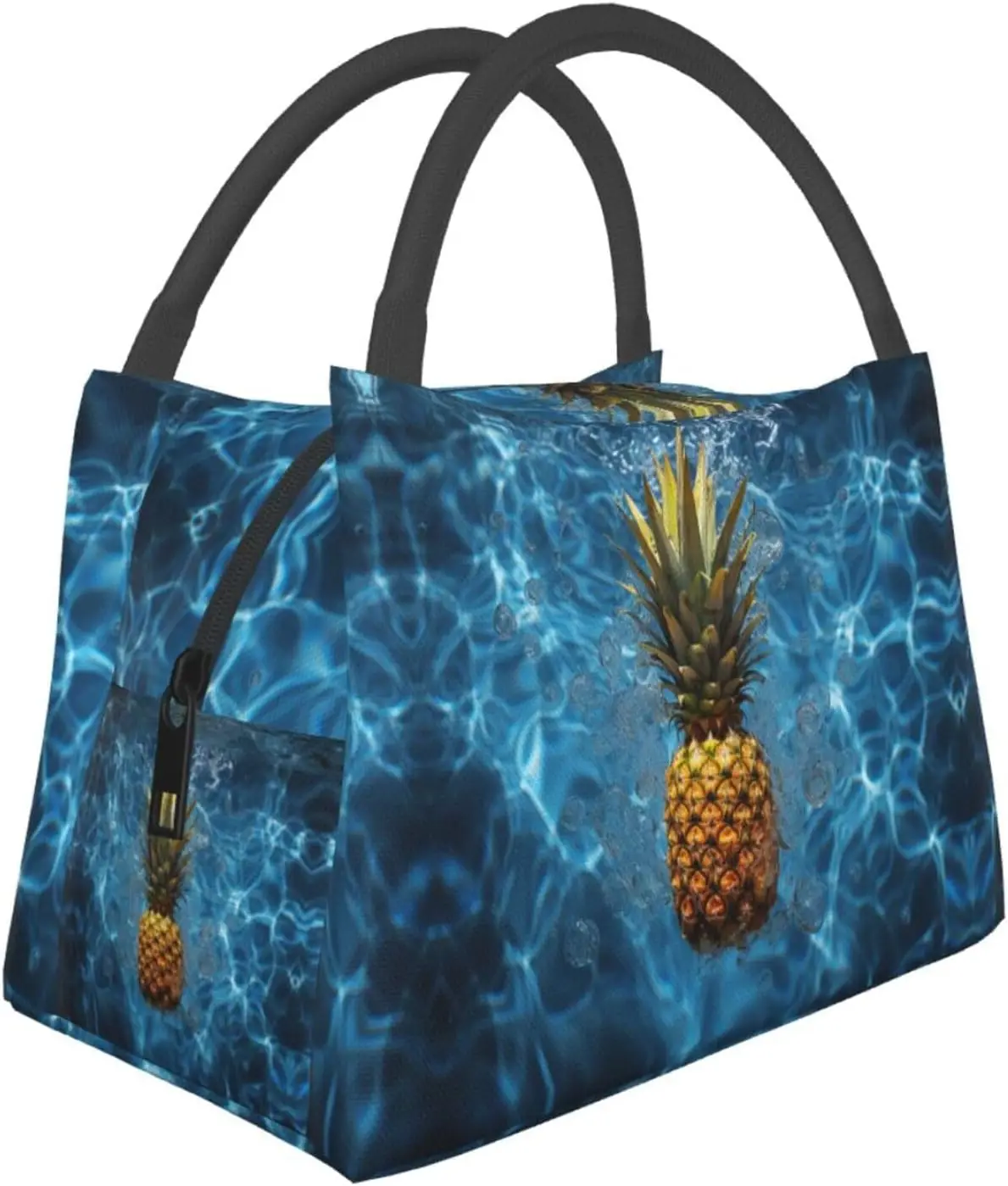 

Lunch Bag Pineapple In The Pool Printed Insulated Lunch Box For Women Men Reusable Leakproof Cooler Lunch Bags For Work