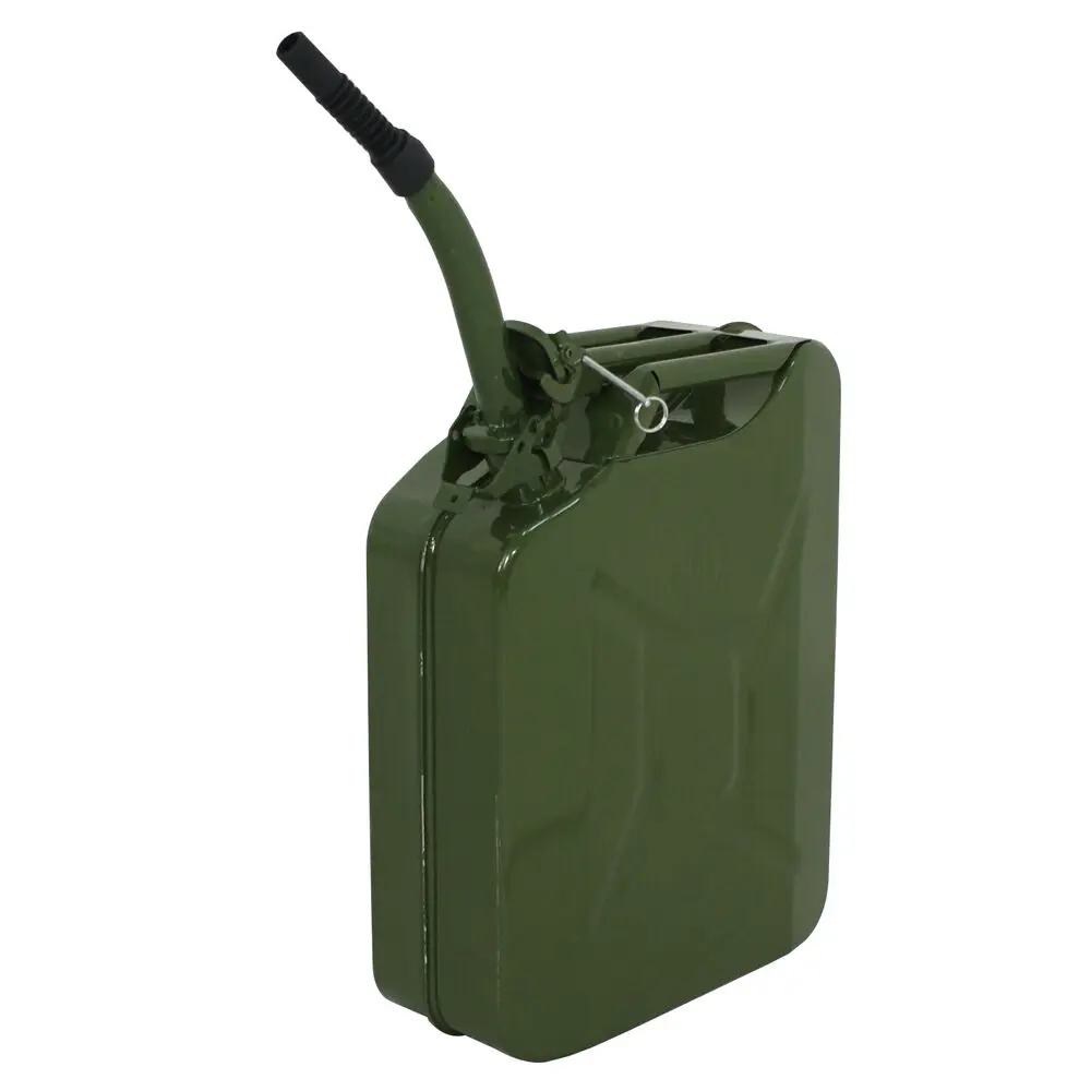 4x5 20L Jerry Can Oil Can Steel Nato Style Extension Spout Neck Backup Tank