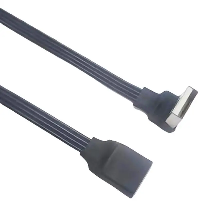 652F USB 2.0 Cable 90°Angled Extension Cord Male to Female for Seamless Charging Cord
