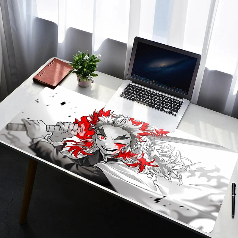 Mouse Pad PC Non Slip Rubber HD Mousepad Laptop Gamer Cabinet D-demon Slayer Keyboard Pad Office Computer Gaming Desk Mouse Mat