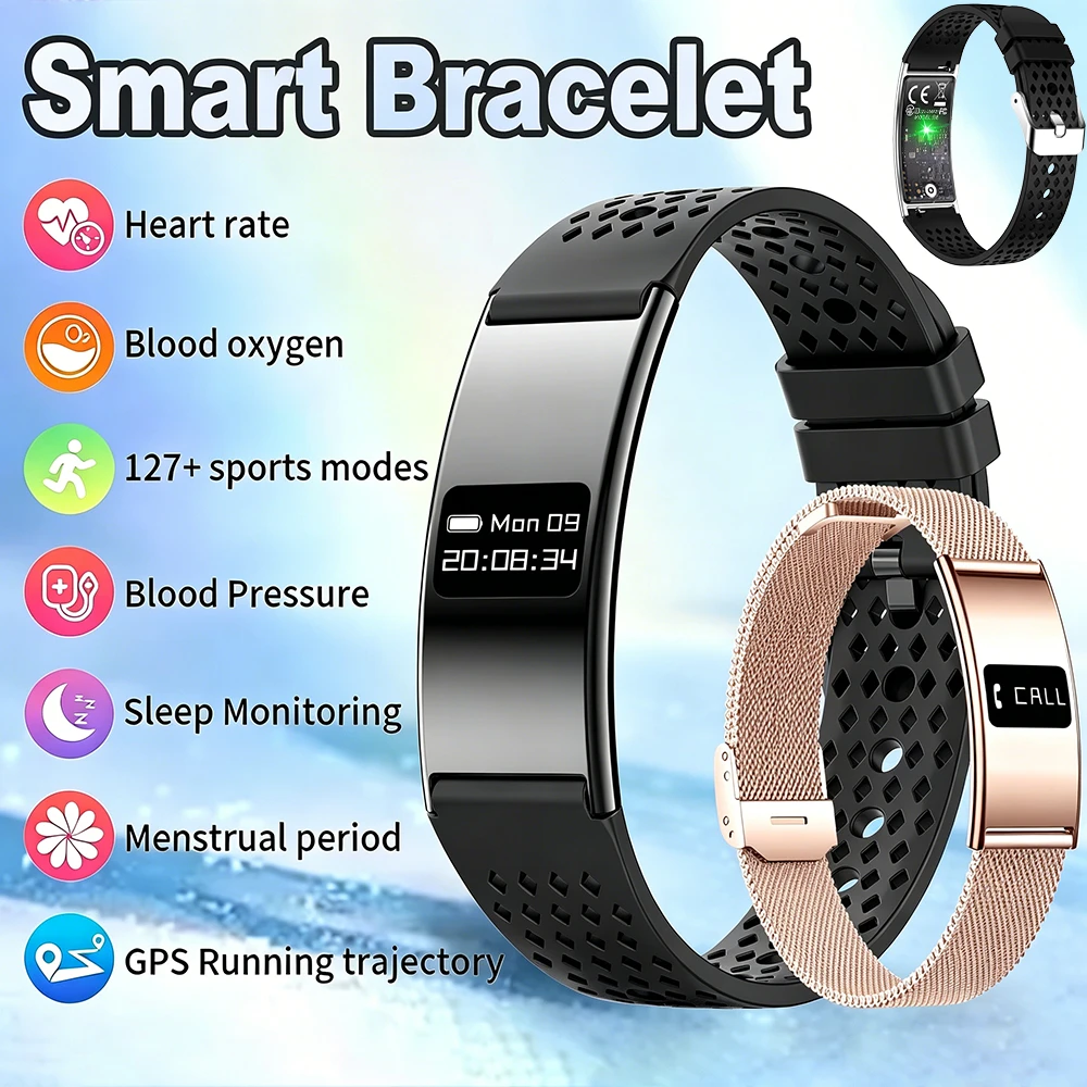 

Ultra-thin Metal Body Smart Bracelet Men Women IPX8 Waterproof Heart Rate Sleep Monitor Outdoor Sport Pedometer Smart Watch 2026