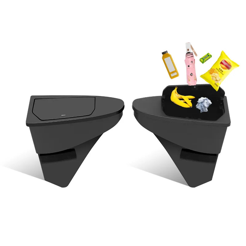 Suitable for Tesla Model Y Juniper Door Storage Box Multifunctional Storage Box Car Front Door Storage Trash Can
