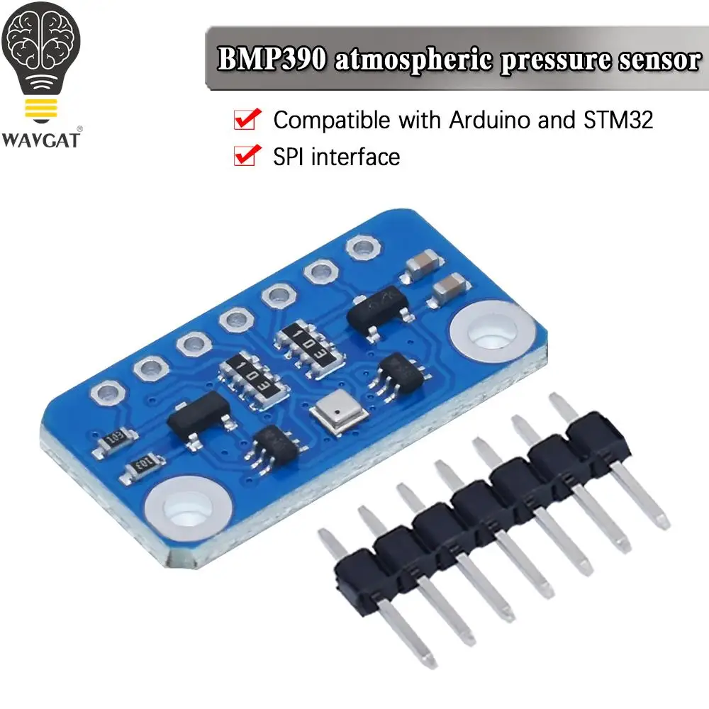 WAVGAT BMP390 high precision atmospheric PCS pressure sensor module I2C SPI interface compatible with Arduino and STM32
