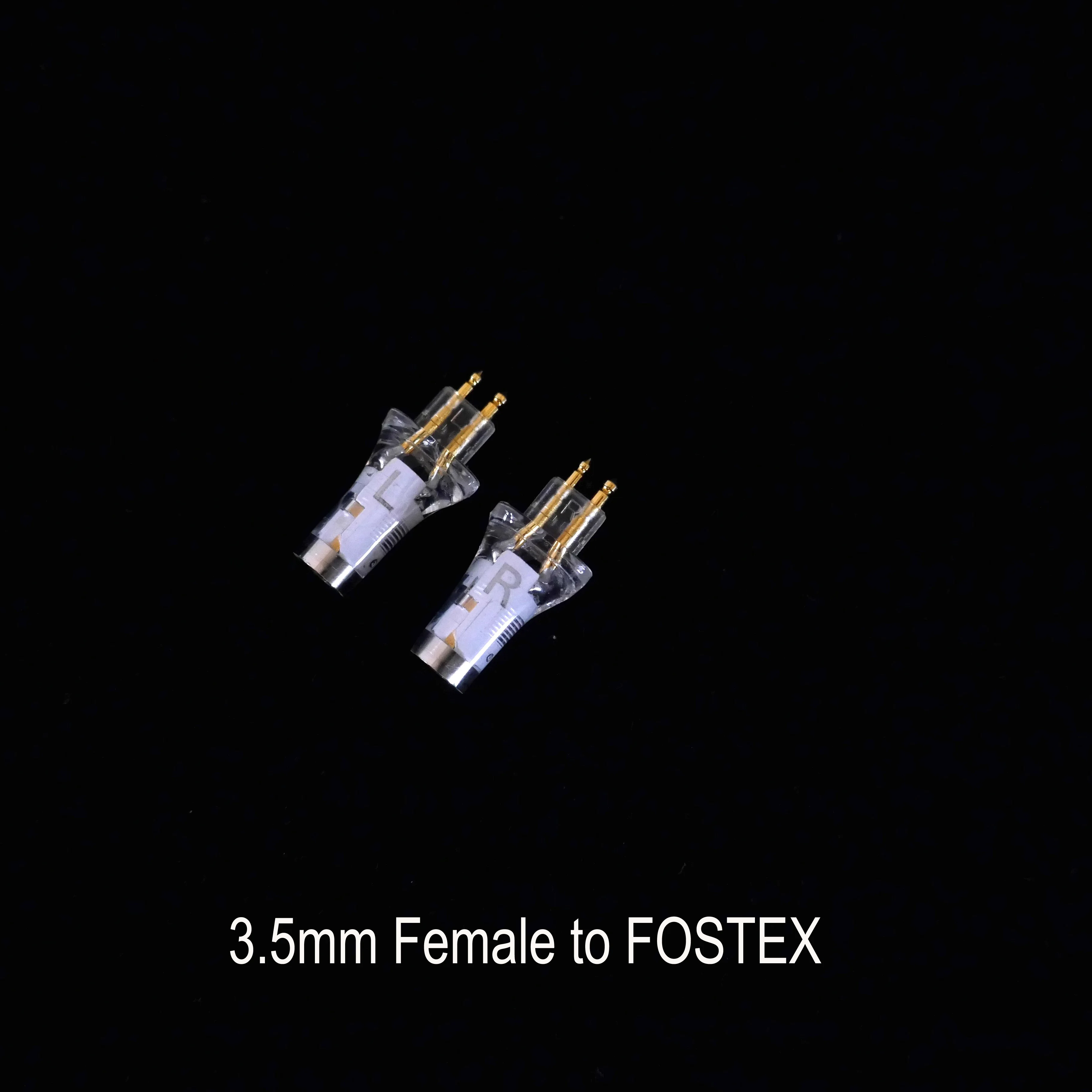 1 par MMCX 3,5 MM 0,78 MM A2DC hembra a FOSTEX TH1000/TH1100RP TH900/909/808/616/610 conector adaptador de auriculares macho