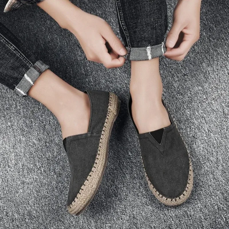 

Men's Shoes 2025 Spring Autumn Comfortable Canvas Sneakers High-quality Shoes for Men Flats Loafers Driving Shoe Zapatos Hombre