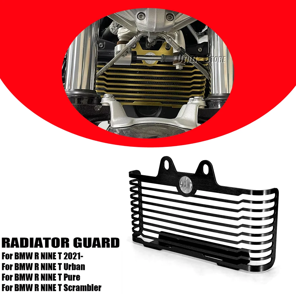 

For BMW R9T R NINE T 2021- Radiator Grille Cover Protection Water Oil Radiator Grill Guard RnineT RNINET Scrambler Urban Pure